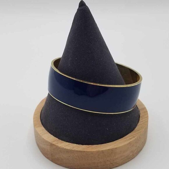 J Crew Navy Enamel Bangle - Picture 1 of 6